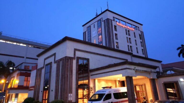 Reddington Hospital (General Hospital) outer view at night